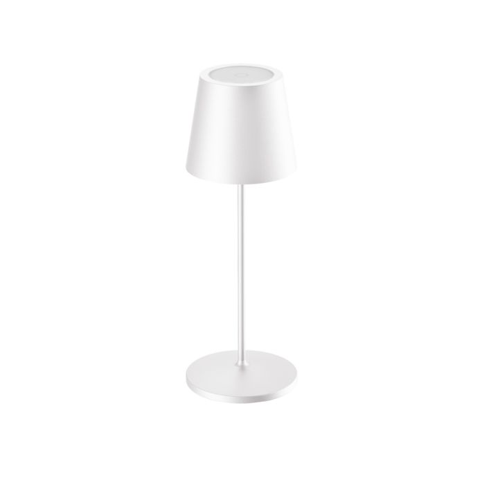 LCD LED-Akku-Tischleuchte 35cm Weiß 5141