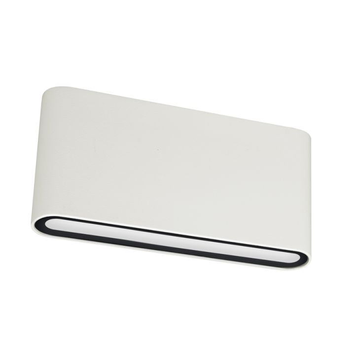 LCD LED-Wandaußenleuchte Up & Down 9x18cm Weiß 5181
