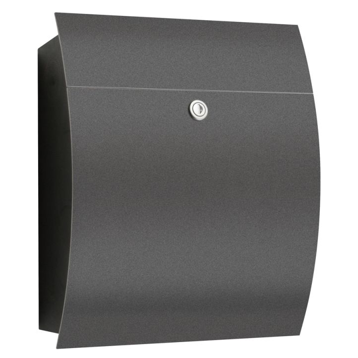 CMD Briefkasten Anthrazit 31x40x14cm Korpus: Schwarz 77