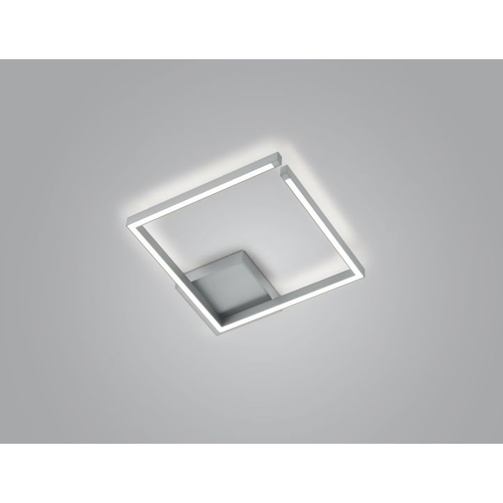 Knapstein LED-Deckenleuchte YOKO 40x40cm Nickel 91.364.05