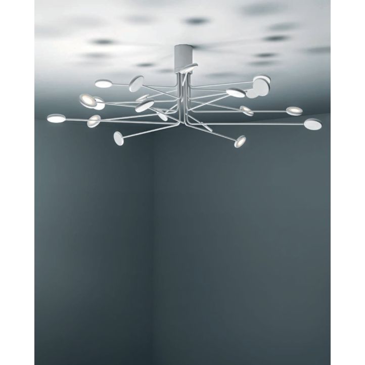 Icone-Minitallux LED-Deckenleuchte ARBOR PL weiß/goldsilber 2700/3000K ARBOR-P Icone-Minitallux LED-Deckenleuchte ARBOR PL weiß/goldsilber 2700/3000K ARBOR-P