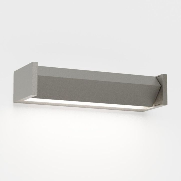 IP44.de LED-Wand-/Deckenaußenleuchte SLAT 8W grau 91131-SG