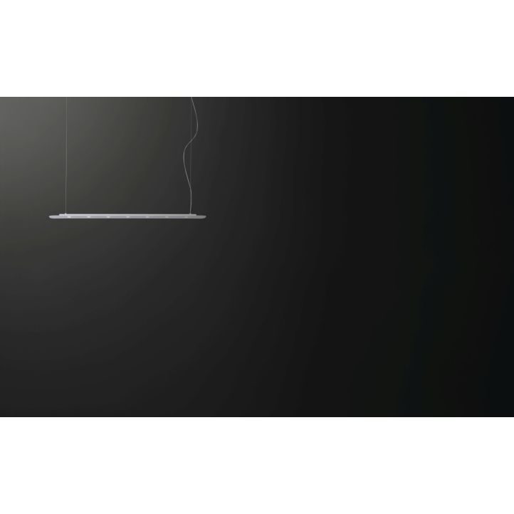 Cattaneo LED-Pendelleuchte Biscotto Suspension Grau 100 cm 765/100 S-Grey