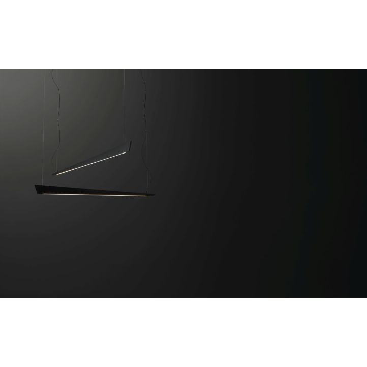 Cattaneo LED-Pendelleuchte Katana Schwarz matt 130 cm 870/130 S-Matt Black