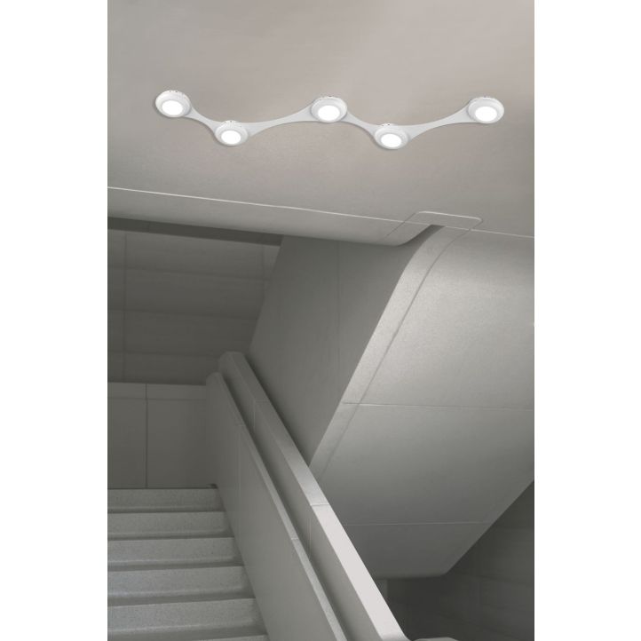 Cattaneo LED-Wand-/Deckenleuchte Infinito Ceiling-Wall 53 cm Weiß 875/55 PA-White Cattaneo LED-Wand-/Deckenleuchte Infinito Ceiling-Wall 53 cm Weiß 875/55 PA-White