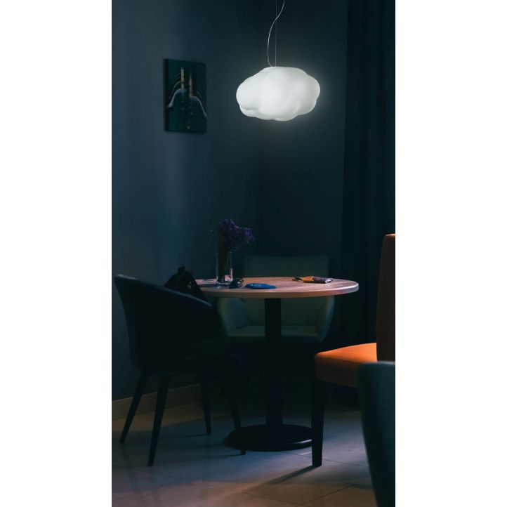 Cattaneo Pendelleuchte Nuvola Suspension Weiß 50 cm 630/50 S