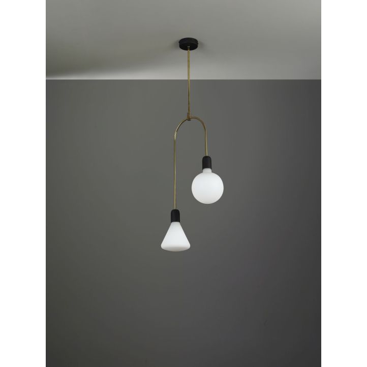 Cattaneo LED-Deckenleuchte Smith Ceiling 70x24 cm rohes Messing 904/2 S-Raw Brass