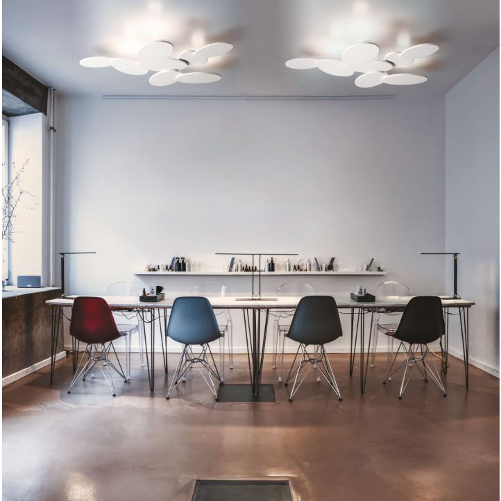 Cattaneo LED-Wand-/Deckenleuchte Ninfea Weiß 67 cm 895/70 P Cattaneo LED-Wand-/Deckenleuchte Ninfea Weiß 67 cm 895/70 P