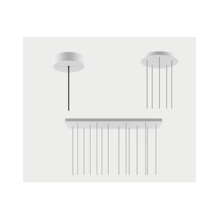 Lodes Cluster-Deckenbaldachin rund/eckig R04-R05-R11 Lodes Cluster-Deckenbaldachin rund/eckig R04-R05-R11