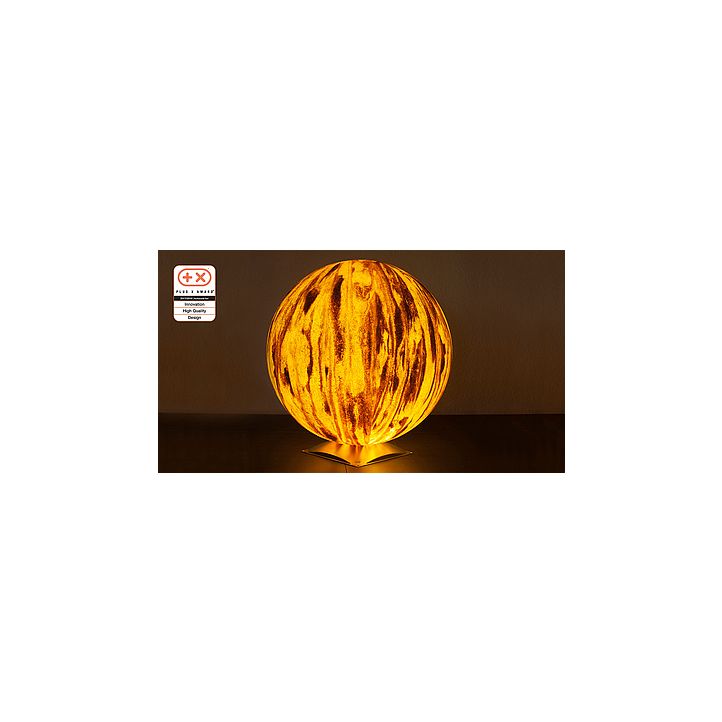 Epstein Design Stehleuchte Sahara Kugel Edelstahlfuß E27 12320 Sahara Kugel Edelstahlfuß E27