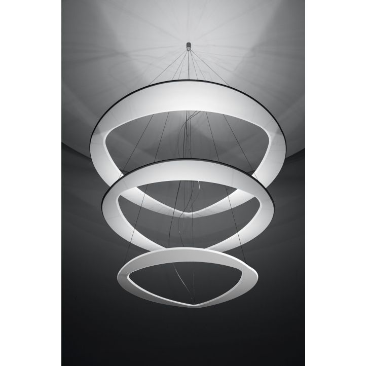 Icone-Minitallux LED-Pendelleuchte DIADEMA 50cm/70cm/90cm weiß/gold 2700K/3000K (3 Ringe) DIADEMA-S3 Icone-Minitallux LED-Pendelleuchte DIADEMA 50cm/70cm/90cm weiß/gold 2700K/3000K (3 Ringe) DIADEMA-S3