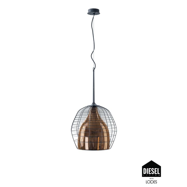 Diesel Pendelleuchte CAGE schwarz/Bronze 45cm 501008 Diesel Pendelleuchte CAGE schwarz/Bronze 45cm 501008