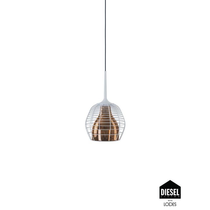 Diesel Pendelleuchte CAGE weiß/Bronze  27cm 501002