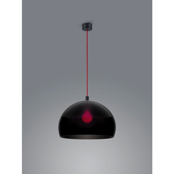 Helestra Pendelleuchte DORO Schwarz matt/rot Schwarz 40 cm 16/2340.75/5096 Helestra Pendelleuchte DORO Schwarz matt/rot Schwarz 40 cm 16/2340.75/5096