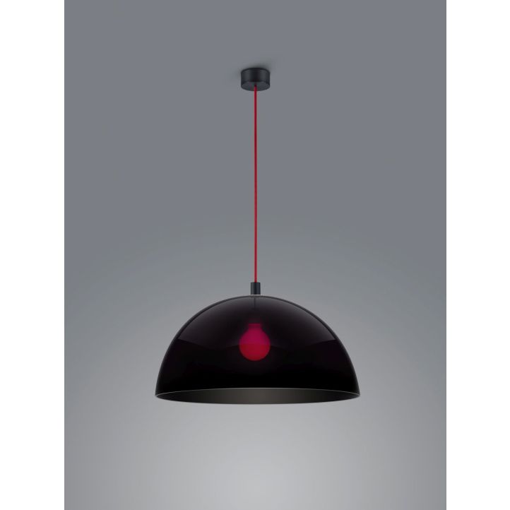 Helestra Pendelleuchte DORO Schwarz matt/rot Schwarz 50 cm 16/2340.75/5098 Helestra Pendelleuchte DORO Schwarz matt/rot Schwarz 50 cm 16/2340.75/5098