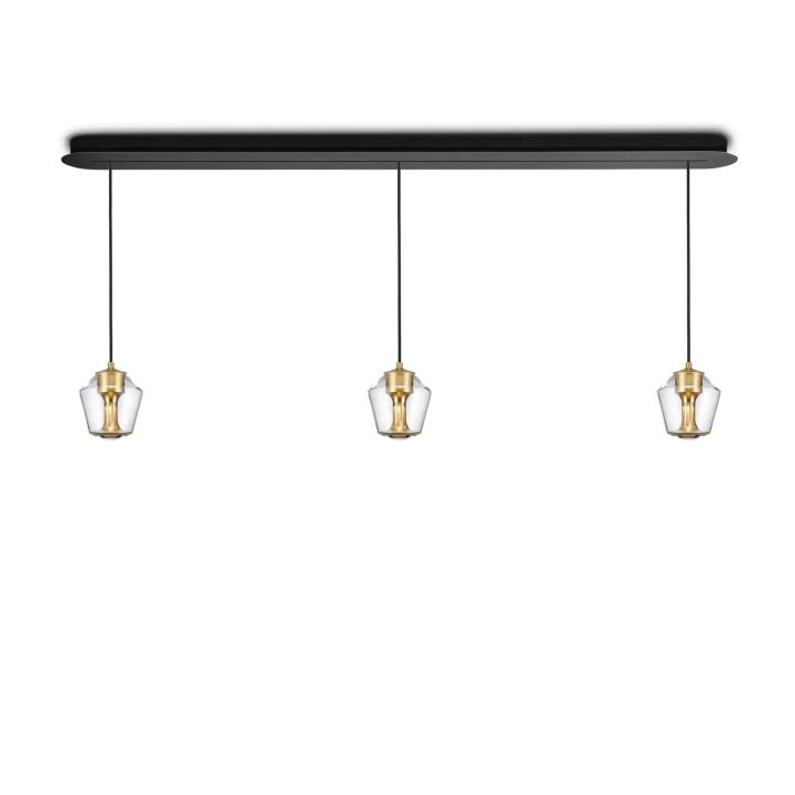 Ethics 3er Pendelleuchte 154cm Glas Klar Ethics 3er Pendelleuchte 154cm Glas Klar
