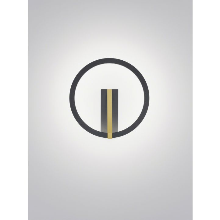 LED-Wandleuchte ELARA Schwarz / Gold