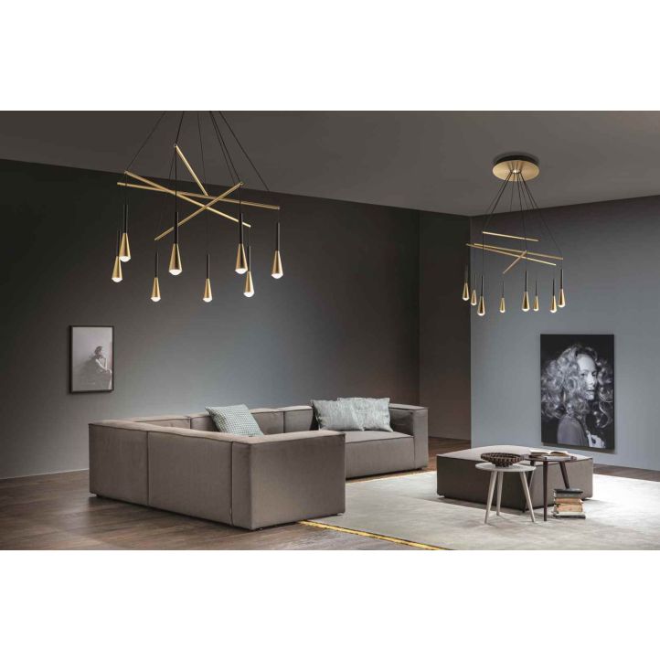 Elesi Luce LED-Pendelleuchte Iconic Suspension 8 Pendel 70 cm 4708 Elesi Luce LED-Pendelleuchte Iconic Suspension 8 Pendel 70 cm 4708