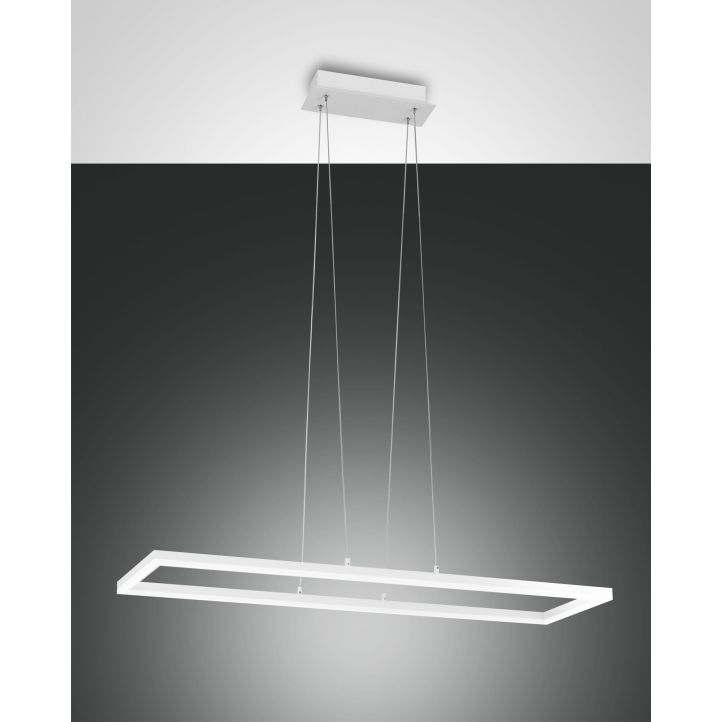 Fabas Luce LED-Pendelleuchte BARD 92x32cm weiß Fabas Luce LED-Pendelleuchte BARD 92x32cm weiß