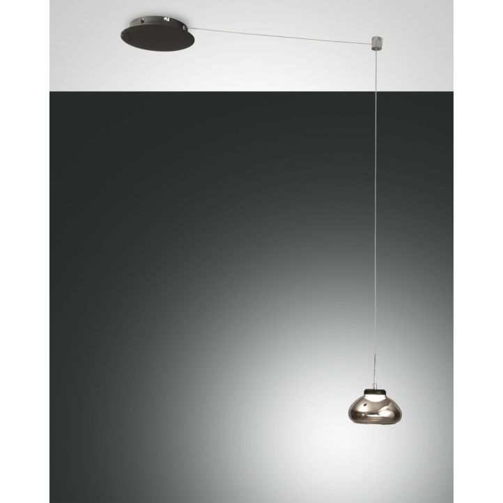 Fabas Luce LED-Pendelleuchte ARABELLA grau 3547-41-126 Fabas Luce LED-Pendelleuchte ARABELLA grau 3547-41-126