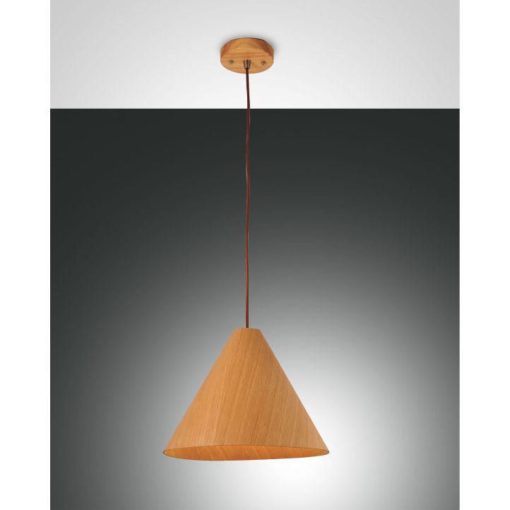 Fabas Luce Pendelleuchte ESINO 33cm Eiche 3630-45-215 Fabas Luce Pendelleuchte ESINO 33cm Eiche 3630-45-215