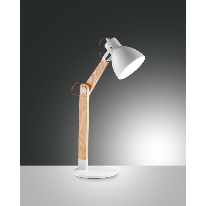 Fabas Luce Tischleuchte SVEVA weiß/Esche 3644-30-102 Fabas Luce Tischleuchte SVEVA weiß/Esche 3644-30-102