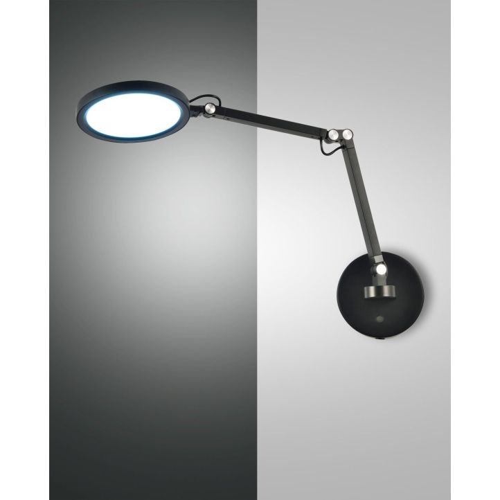 Fabas Luce LED-Wandleuchte REGINA Schwarz 3551-21-101 Fabas Luce LED-Wandleuchte REGINA Schwarz 3551-21-101