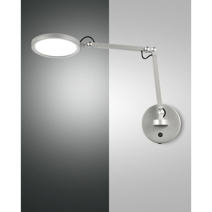 Fabas Luce LED-Wandleuchte REGINA Aluminium 3551-21-212 Fabas Luce LED-Wandleuchte REGINA Aluminium 3551-21-212