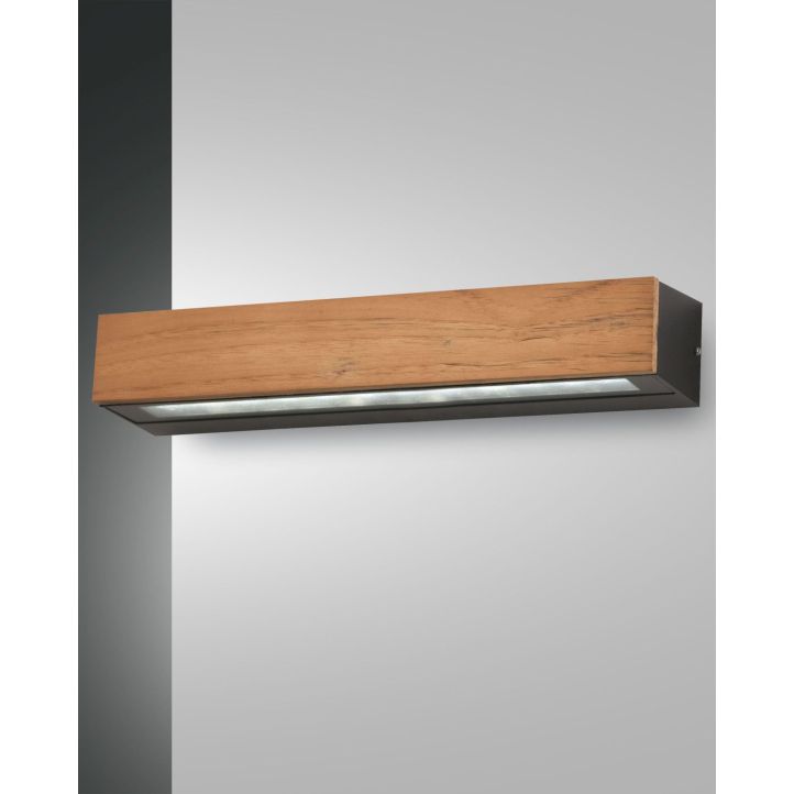 Fabas Luce LED-Wandleuchte HAZEL Teakholz 38 cm 3680-29-165 Fabas Luce LED-Wandleuchte HAZEL Teakholz 38 cm 3680-29-165