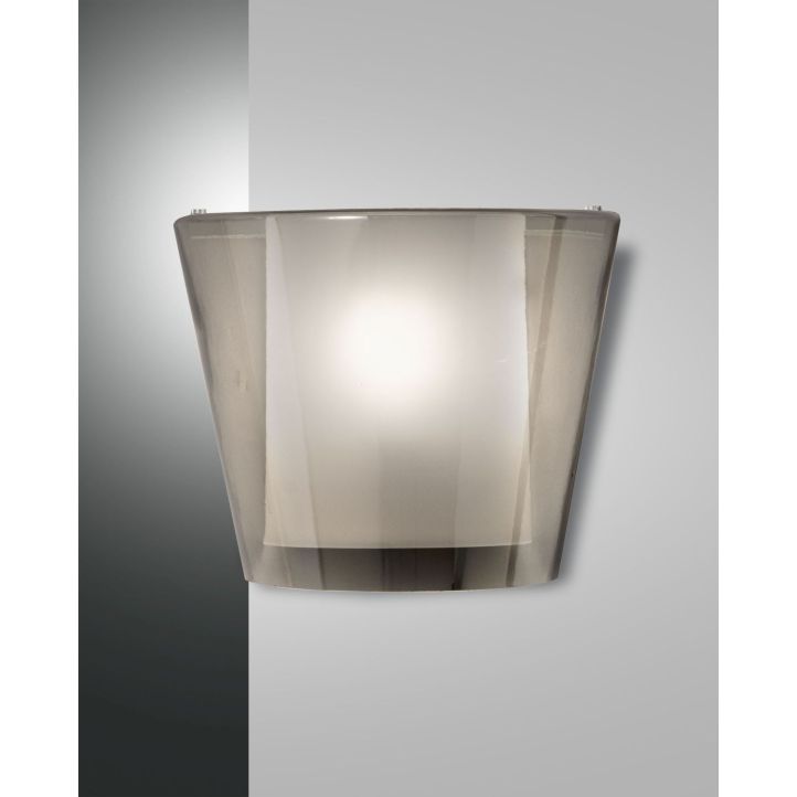 Fabas Luce Wandleuchte VIKI Transparent Grau 3682-21-126 Fabas Luce Wandleuchte VIKI Transparent Grau 3682-21-126