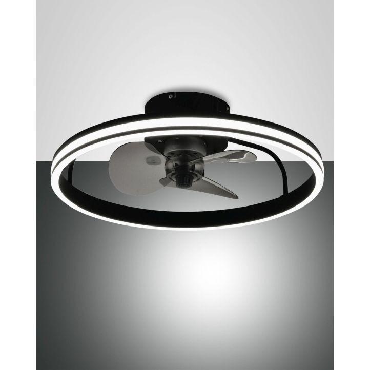 Fabas Luce LED-Deckenleuchte RELAIS Schwarz 3709-65-101