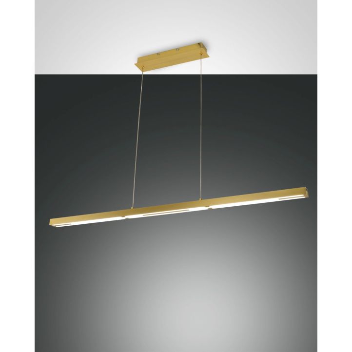 Fabas Luce LED-Pendelleuchte LING Messing satiniert 3712-45-119 Fabas Luce LED-Pendelleuchte LING Messing satiniert 3712-45-119