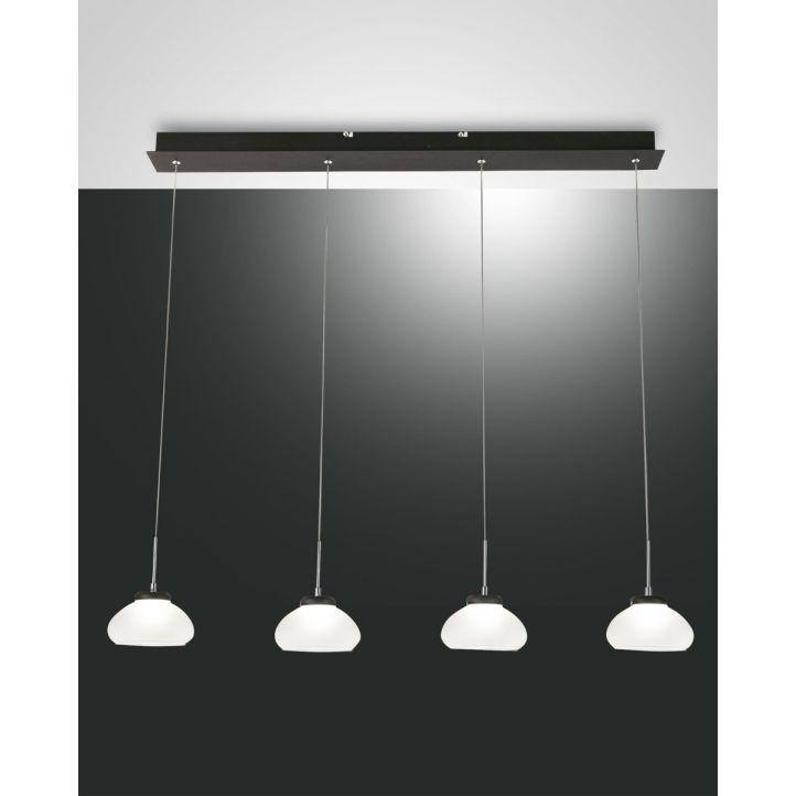 Fabas Luce 4er-LED-Pendelleuchte ARABELLA weiß 3547-48-102