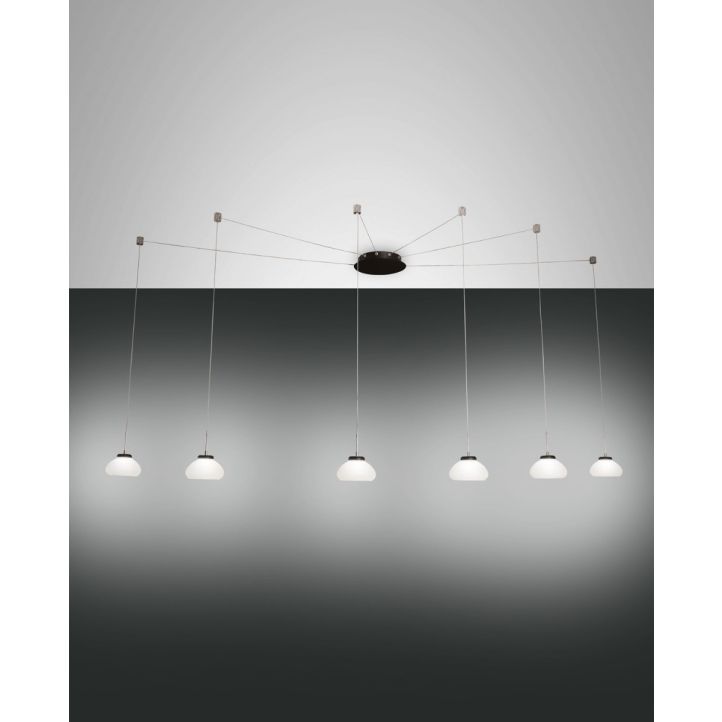 Fabas Luce 6er-LED-Pendelleuchte ARABELLA weiß 3547-46-102 Fabas Luce 6er-LED-Pendelleuchte ARABELLA weiß 3547-46-102