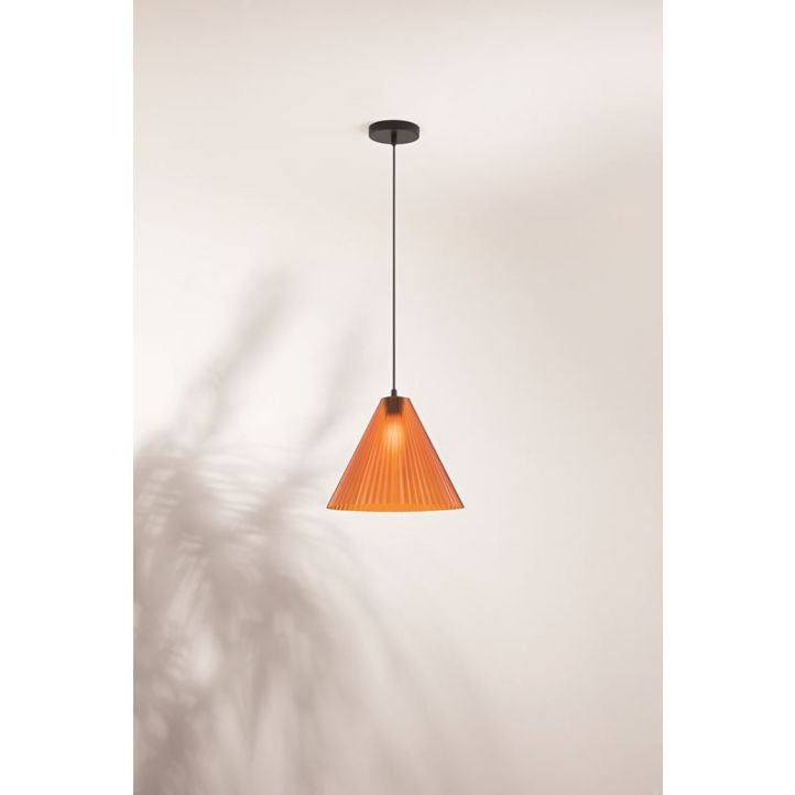 Pendelleuchte Cone Schwarz Orange Pendelleuchte Cone Schwarz Orange