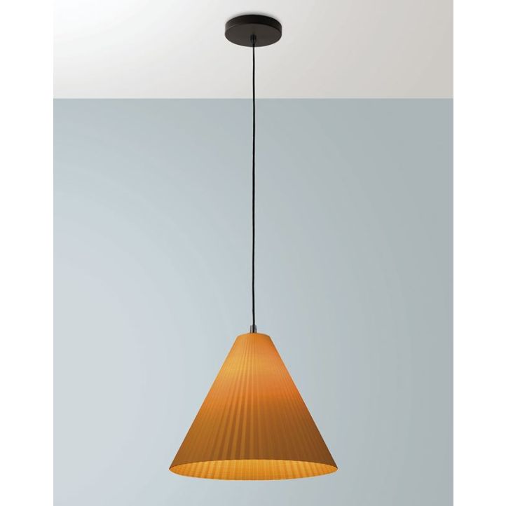 Pendelleuchte Cone Schwarz Senffarbe Pendelleuchte Cone Schwarz Senffarbe