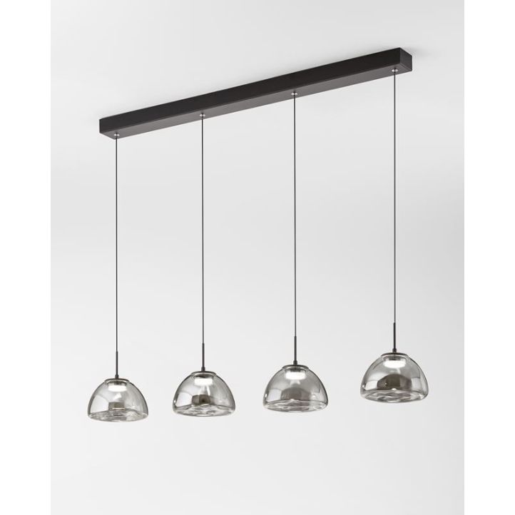LED-Pendelleuchte Lucille Schwarz Rauchglas LED-Pendelleuchte Lucille Schwarz Rauchglas