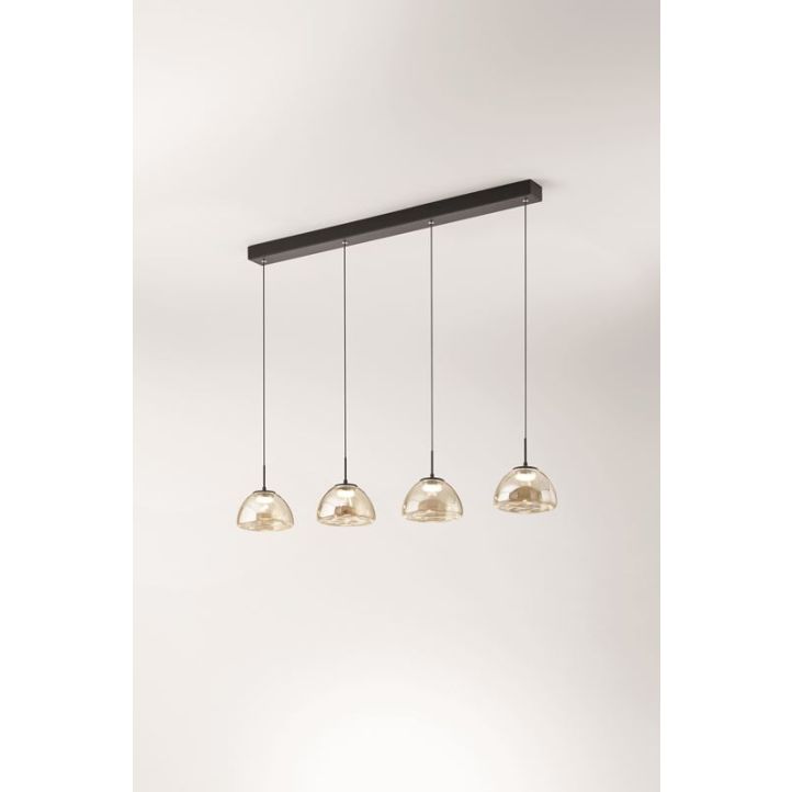 LED-Pendelleuchte Lucille Schwarz Cognac LED-Pendelleuchte Lucille Schwarz Cognac