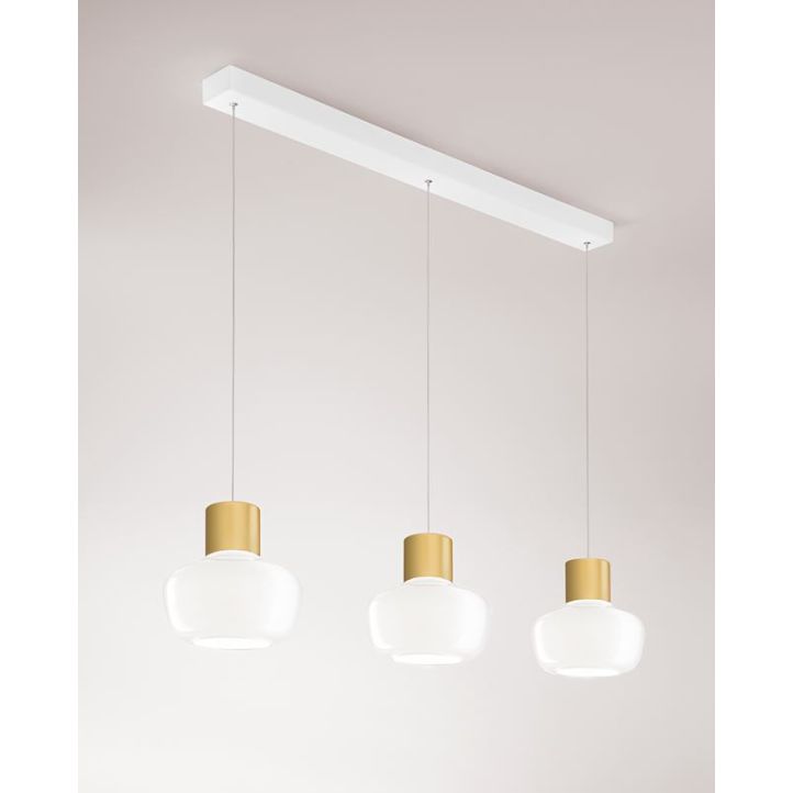 LED-Pendelleuchte Kino Weiß Weiß LED-Pendelleuchte Kino Weiß Weiß