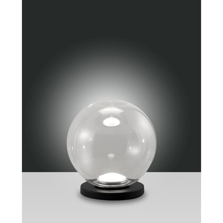 LED-Tischleuchte Ariel Schwarz Transparent/Tropfen LED-Tischleuchte Ariel Schwarz Transparent/Tropfen