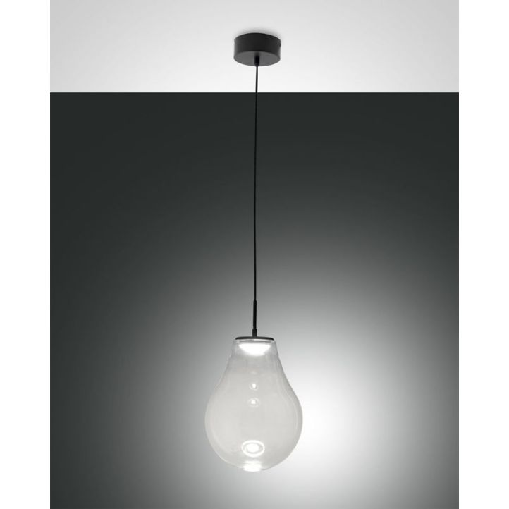 LED-Pendelleuchte Noa Schwarz Transparent LED-Pendelleuchte Noa Schwarz Transparent