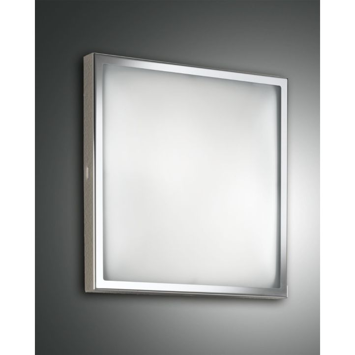 Fabas Luce LED-Deckenleuchte OSAKA 30x30cm Chrom glänzend 3565-61-138 Fabas Luce LED-Deckenleuchte OSAKA 30x30cm Chrom glänzend 3565-61-138