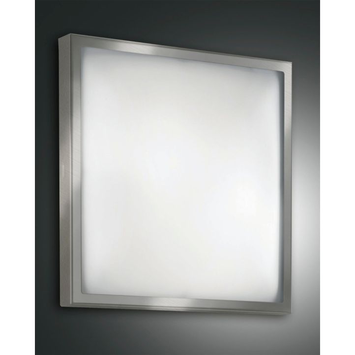 Fabas Luce LED-Deckenleuchte OSAKA 40x40cm Nickel 3565-65-178 Fabas Luce LED-Deckenleuchte OSAKA 40x40cm Nickel 3565-65-178