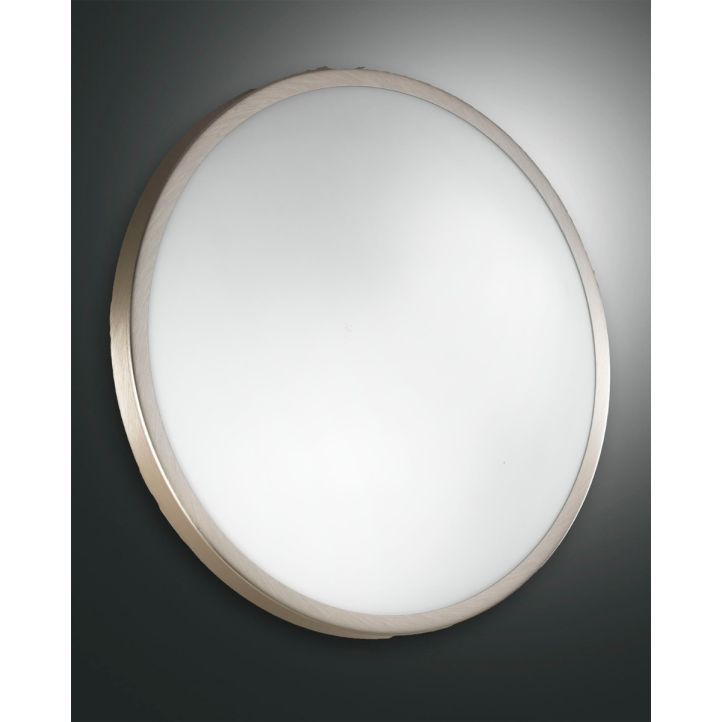 Fabas Luce LED-Deckenleuchte PLAZA 40cm Nickel 3566-65-178 Fabas Luce LED-Deckenleuchte PLAZA 40cm Nickel 3566-65-178