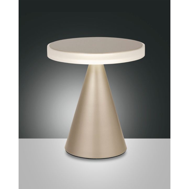Fabas Luce LED-Tischleuchte NEUTRA gold 27cm 3386-35-225