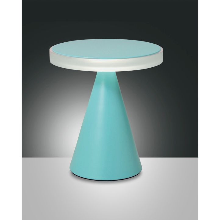 Fabas Luce LED-Tischleuchte NEUTRA türkis 27cm 3386-35-287 Fabas Luce LED-Tischleuchte NEUTRA türkis 27cm 3386-35-287