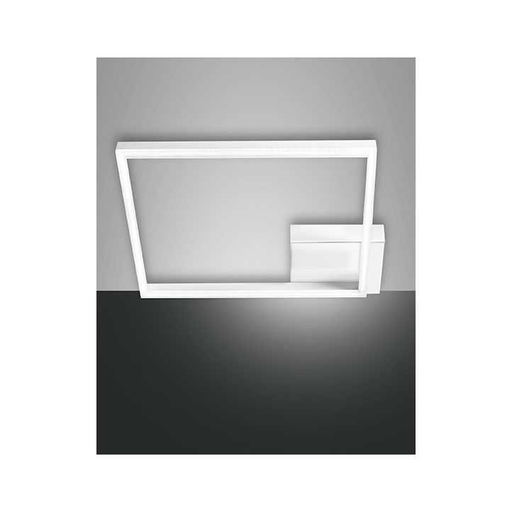 Fabas Luce LED-Wand-/Deckenleuchte BARD 42x42cm weiß