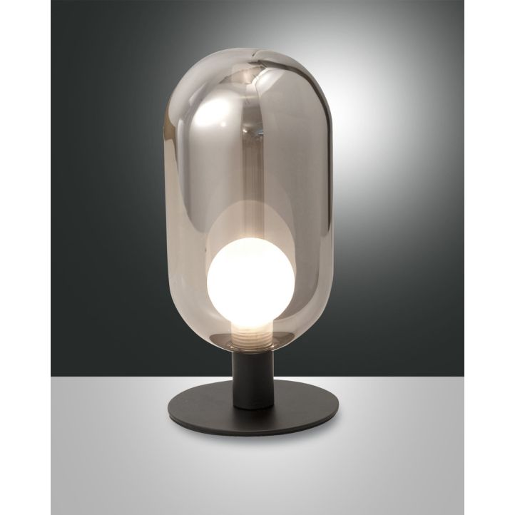 Fabas Luce Tischleuchte GUBBIO grau 3553-31-126 Fabas Luce Tischleuchte GUBBIO grau 3553-31-126