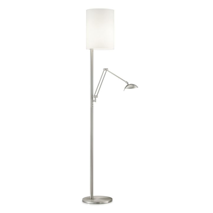 GKS Knapstein LED-Deckenfluter KIRA (mit Lesearm) Nickel matt/Opalglas weiß 41.952.05-1 GKS Knapstein LED-Deckenfluter KIRA (mit Lesearm) Nickel matt/Opalglas weiß 41.952.05-1