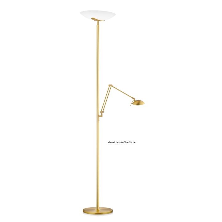 GKS Knapstein LED-Deckenfluter ALMA (mit Lesearm) Chrom glänzend/Opalglas weiß 41.962.19 GKS Knapstein LED-Deckenfluter ALMA (mit Lesearm) Chrom glänzend/Opalglas weiß 41.962.19